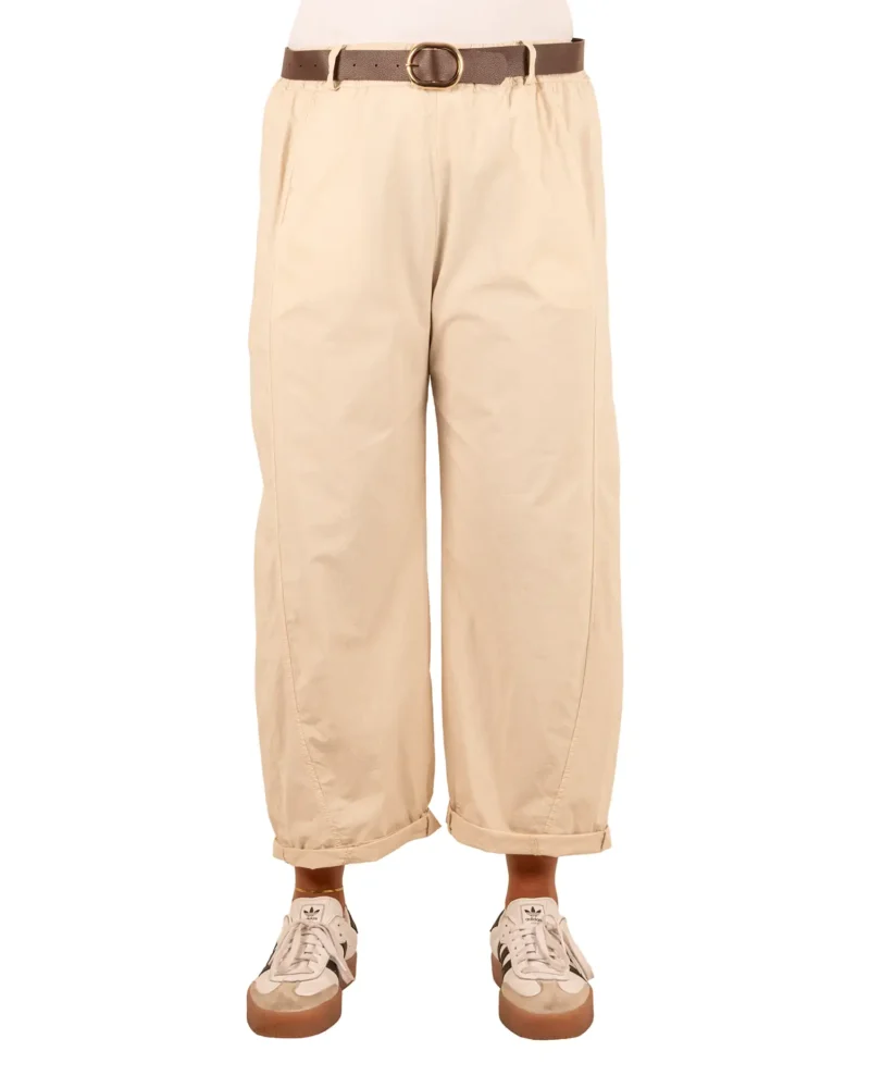Beige barrel broek van El-Vita - Afbeelding 4