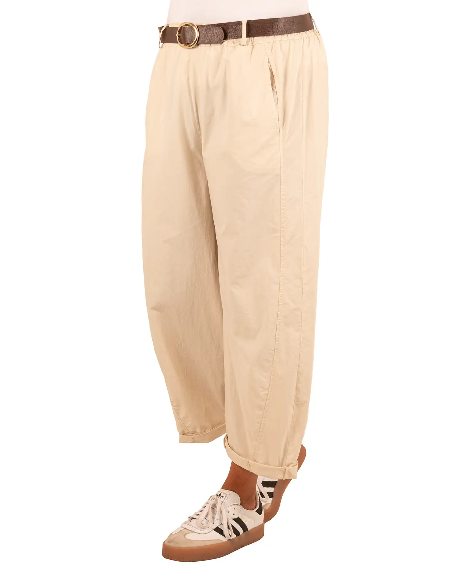 Beige barrel broek van El-Vita - Afbeelding 2