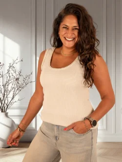 Beige hemdje gevlochten van Gemma Ricceri