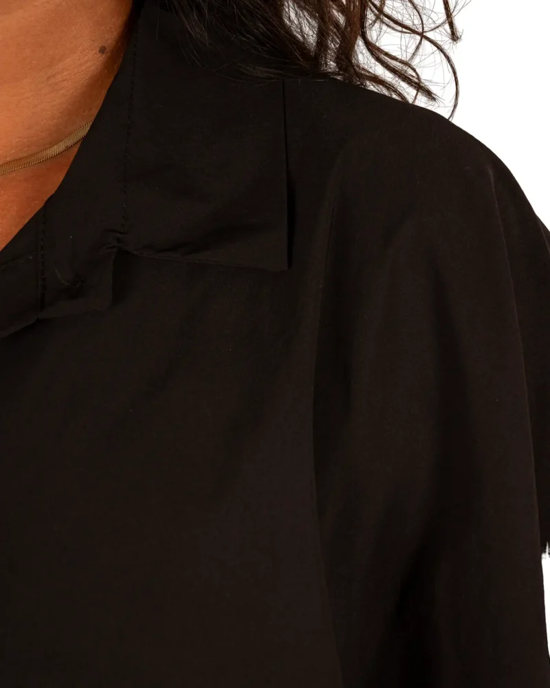 Zwarte oversized ballonblouse van El-Vita - Afbeelding 5