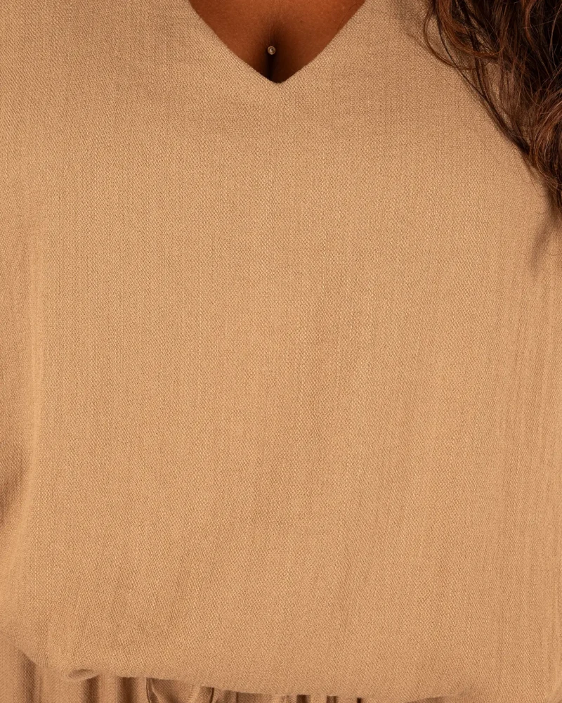 Camel bigshirt van El-Vita - Afbeelding 4