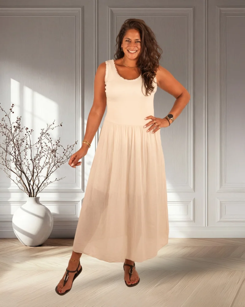 Beige hemdjurk van Kingstar