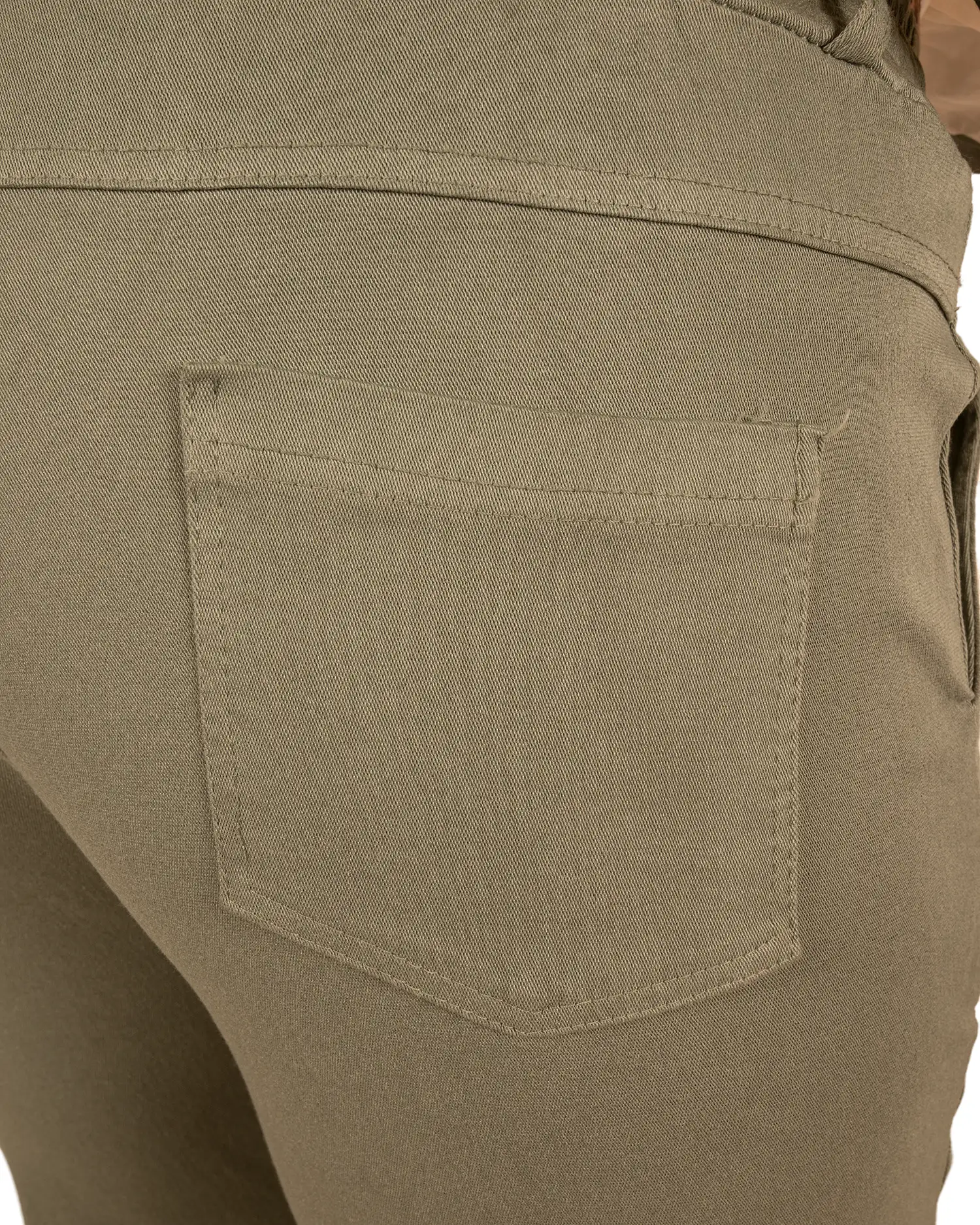 Groene stretch broek van Perla Nera - Afbeelding 6