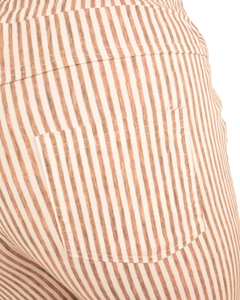 Bruin/wit gestreepte broek van Perla Nera - Afbeelding 5