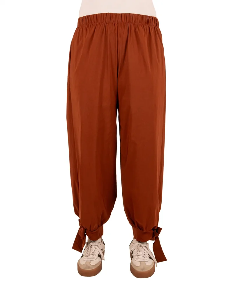 Brique barrel broek met strik van El-Vita - Afbeelding 4