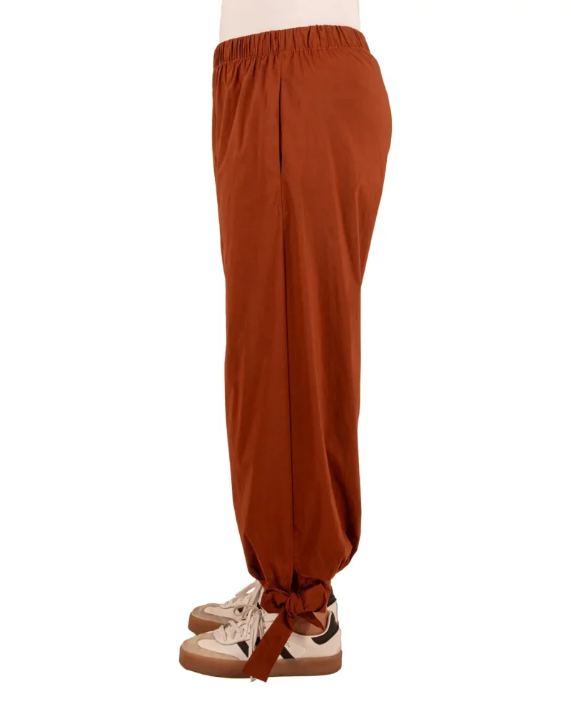 Brique barrel broek met strik van El-Vita - Afbeelding 3