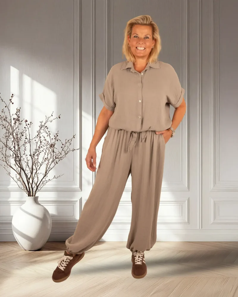 Taupe ballonbroek van El-Vita