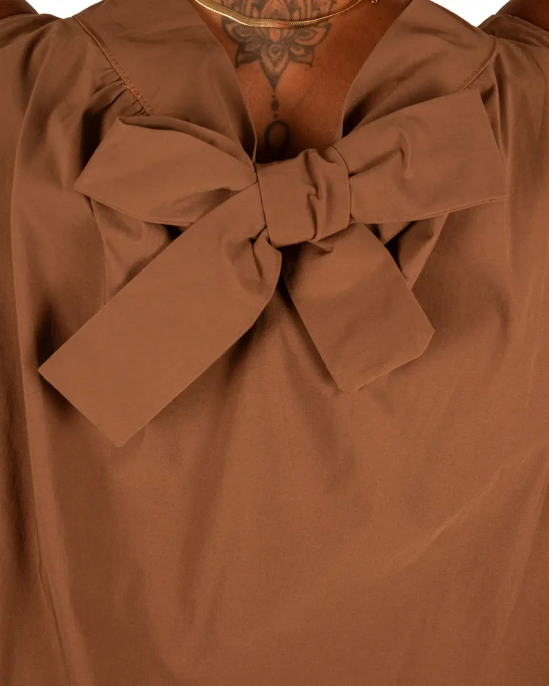 Caramel mouwloze ballontop van El-Vita - Afbeelding 6