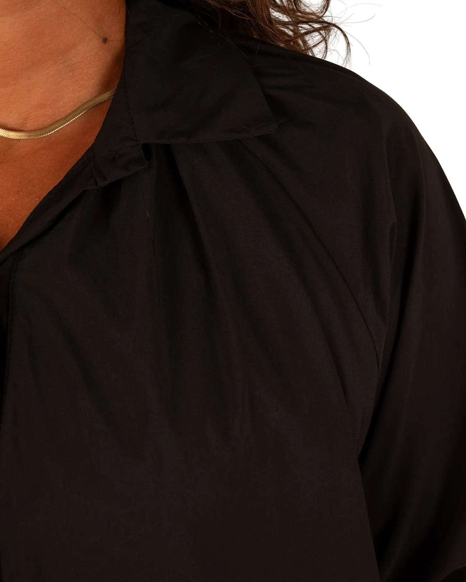 Zwarte ballon blouse van El-Vita - Afbeelding 5