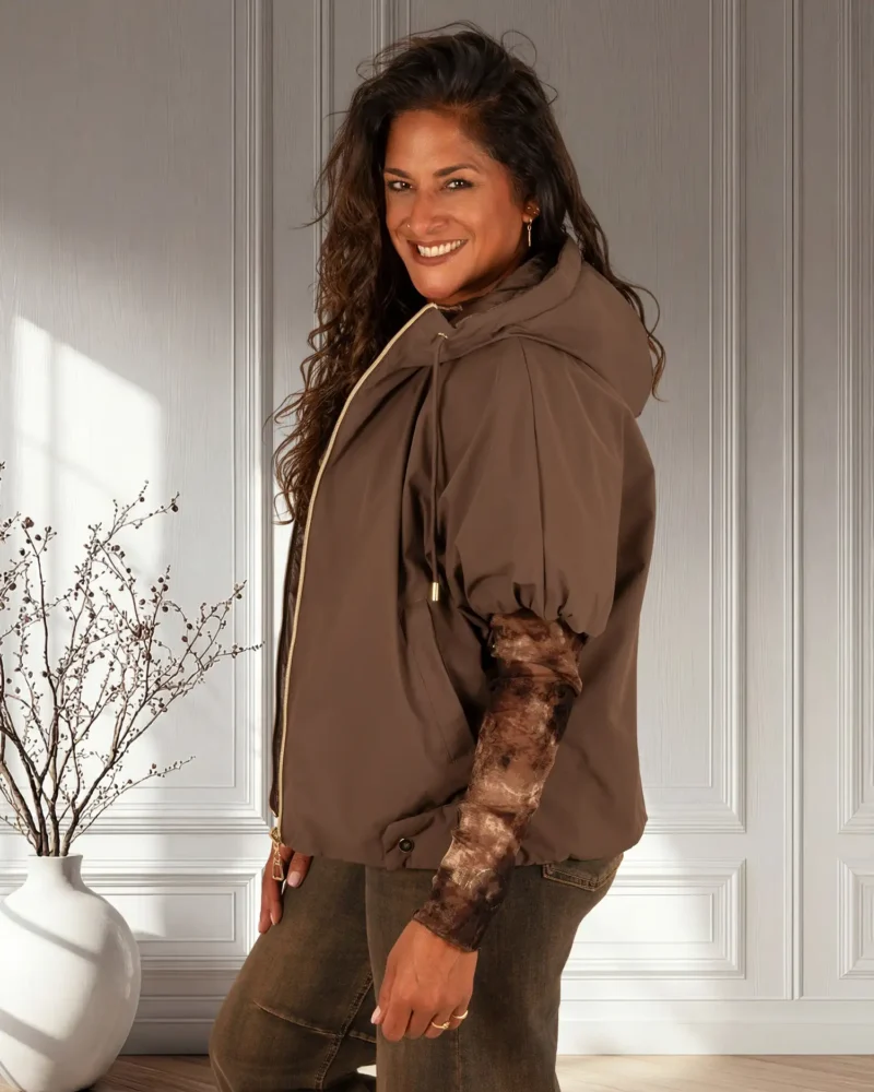 Donkerbruine reversible bodywarmer van Monte Cervino - Afbeelding 5