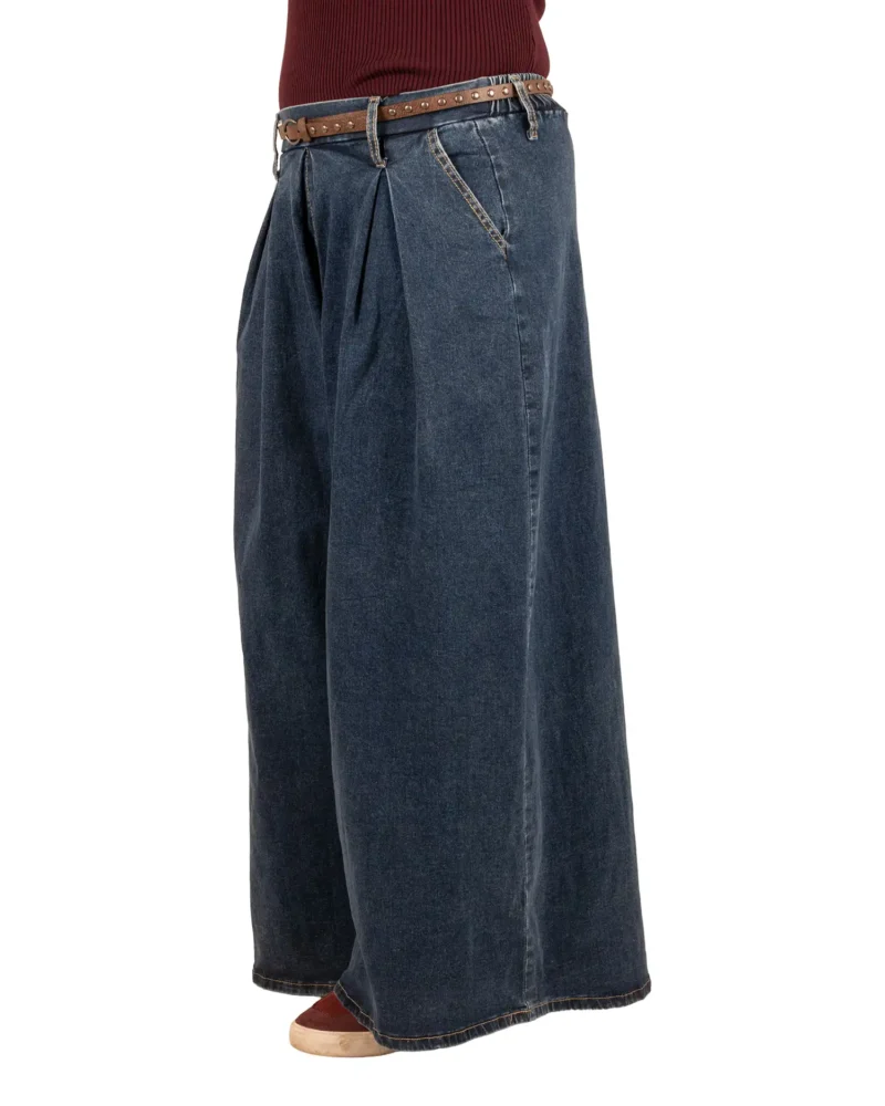 Blue wide leg jeans van Monday Afternoon - Afbeelding 3