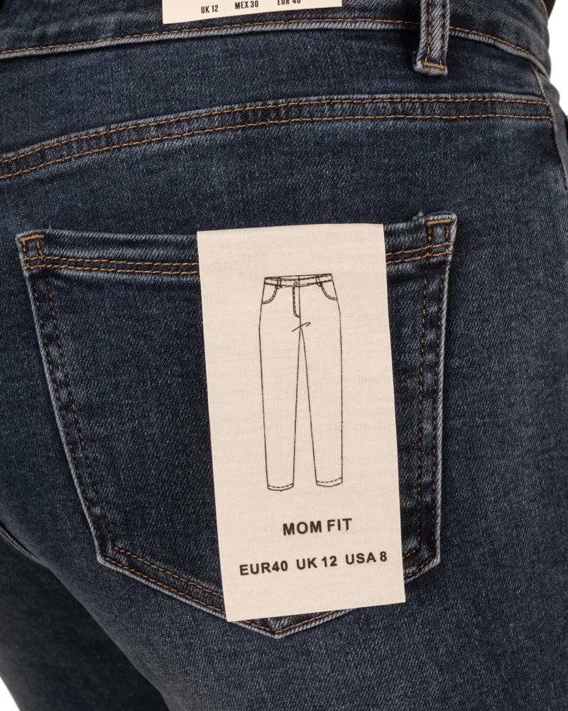 Dark blue high waist mom jeans van Hello Miss - Afbeelding 6