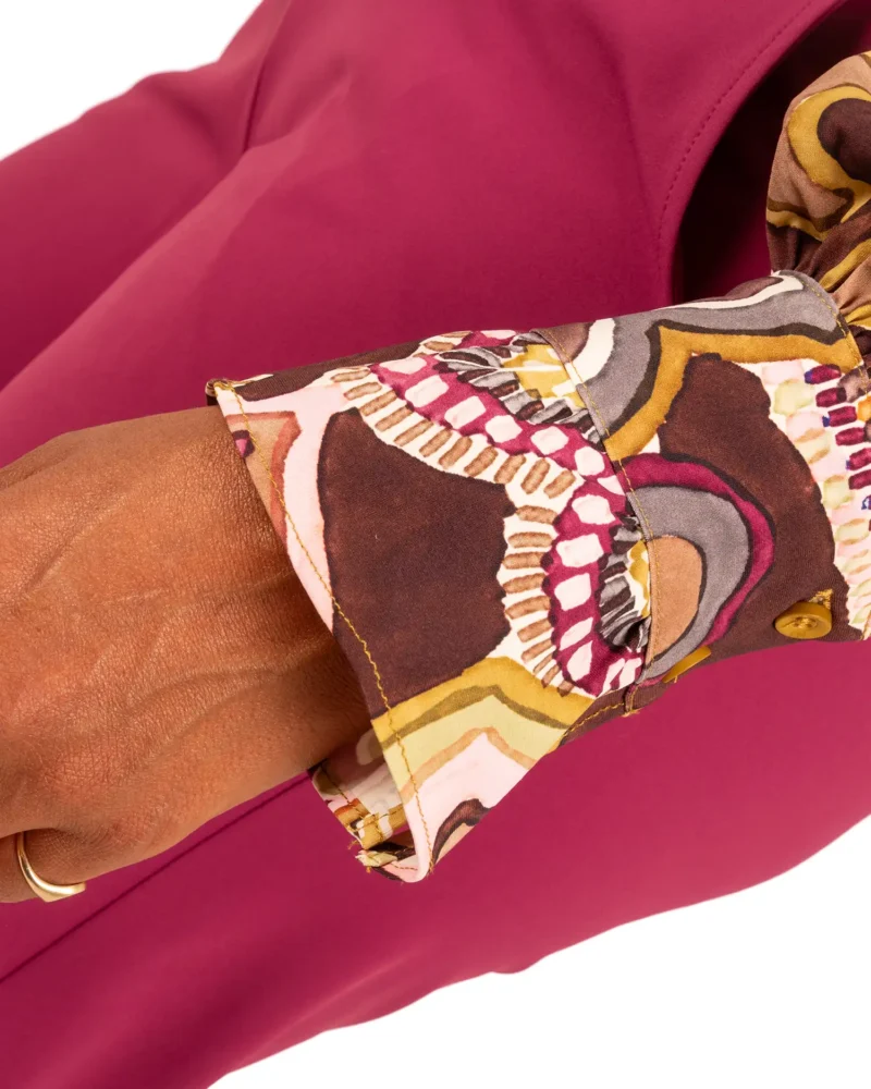 Multicolor paisley print travelstof blouse van Mi Piace - Afbeelding 6