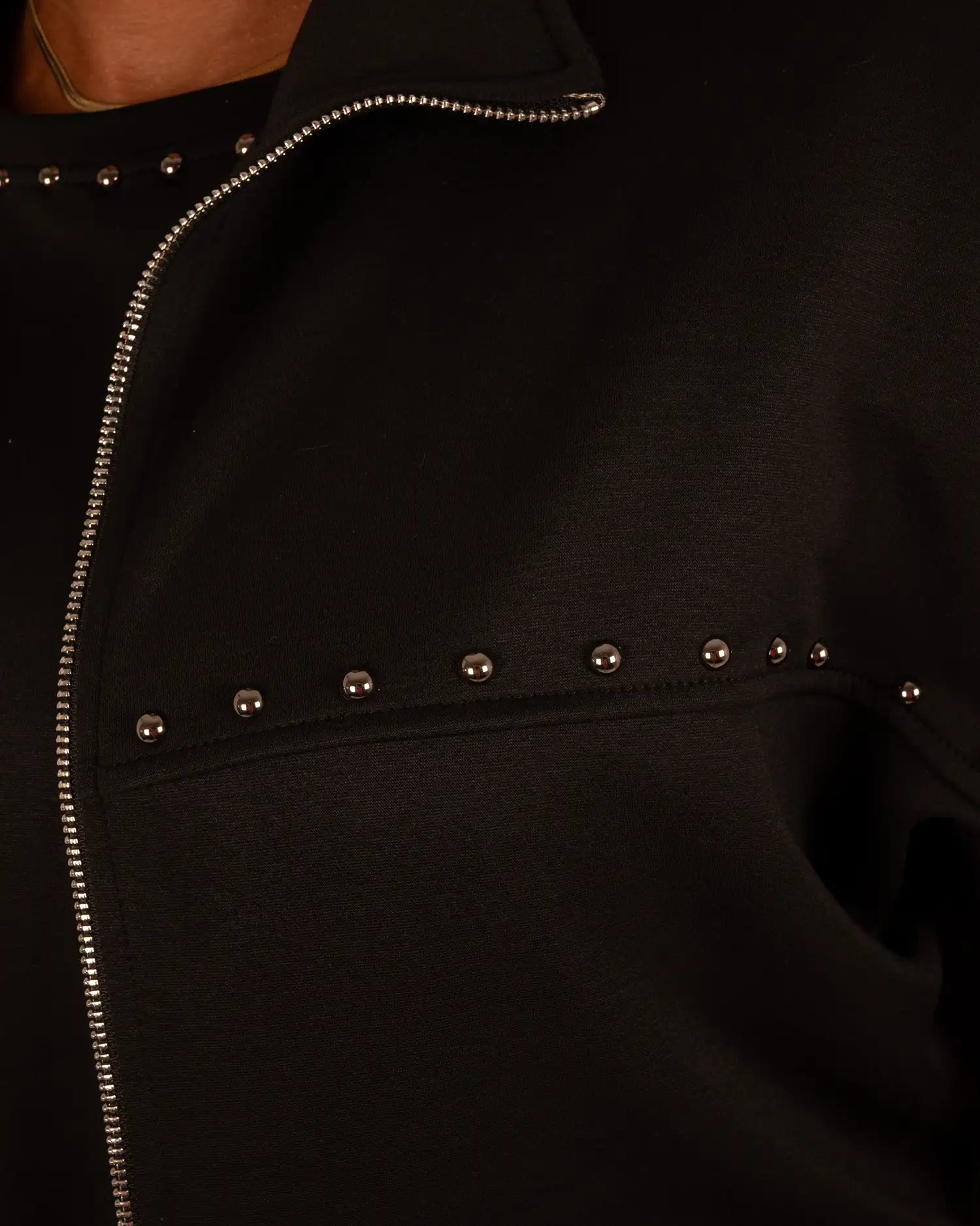 Zwart sweat vest met studs van El vita - Afbeelding 5