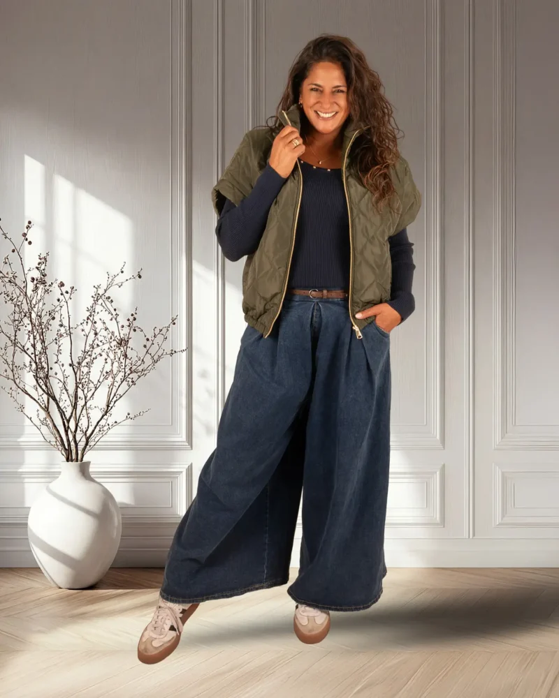 Blue wide leg jeans van Monday Afternoon - Afbeelding 2