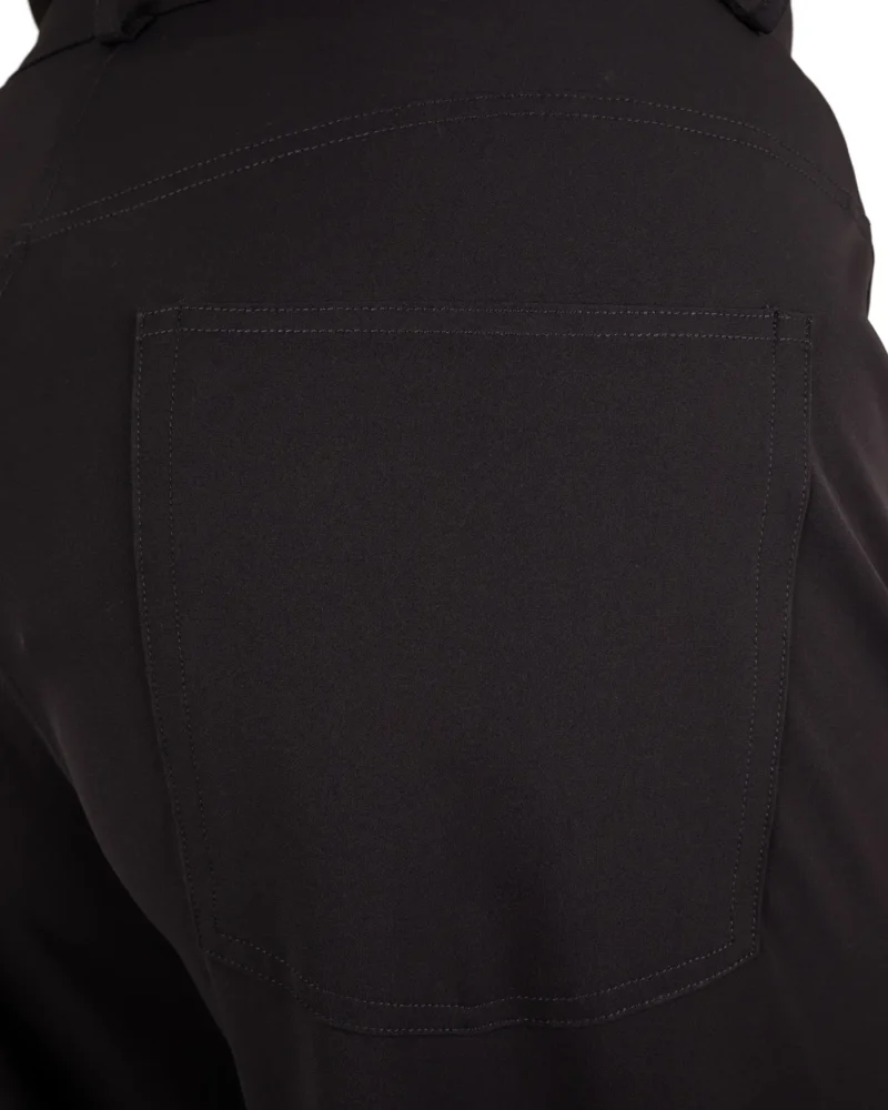 Donkerblauwe travelstof barrel broek van Mi Piace - Afbeelding 6