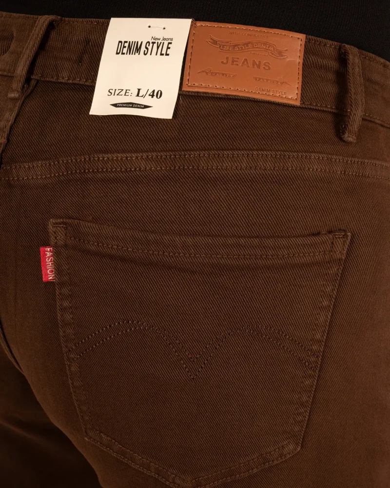 Donkerbruine balloon jeans van Denim Style - Afbeelding 6