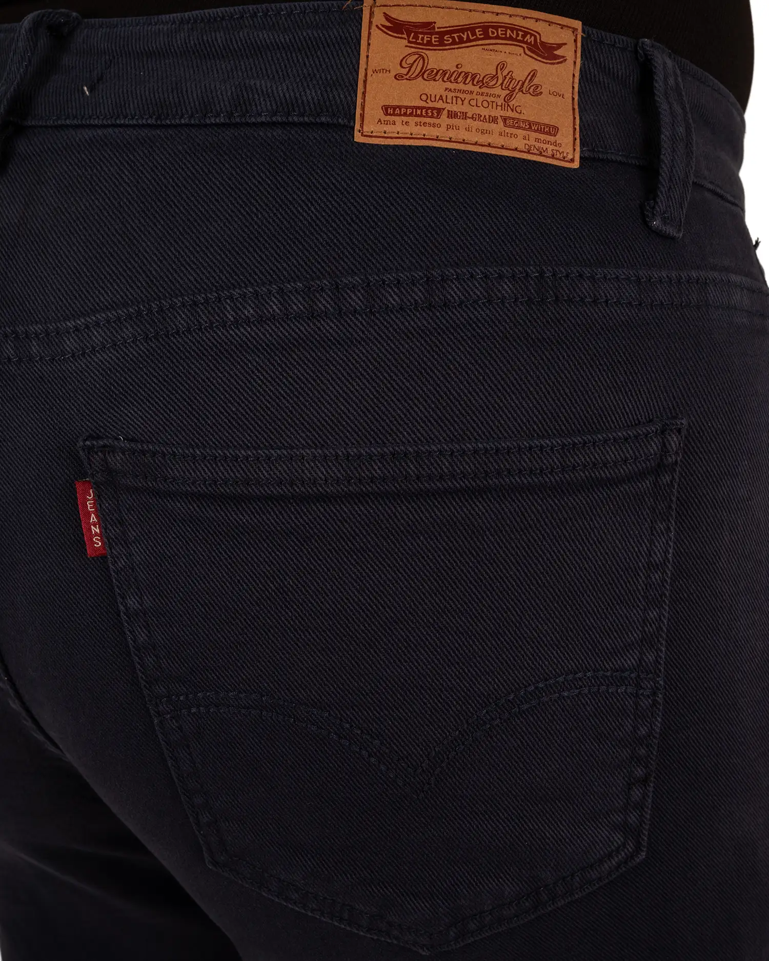 Dark blue straight jeans van FS Fashion - Afbeelding 4