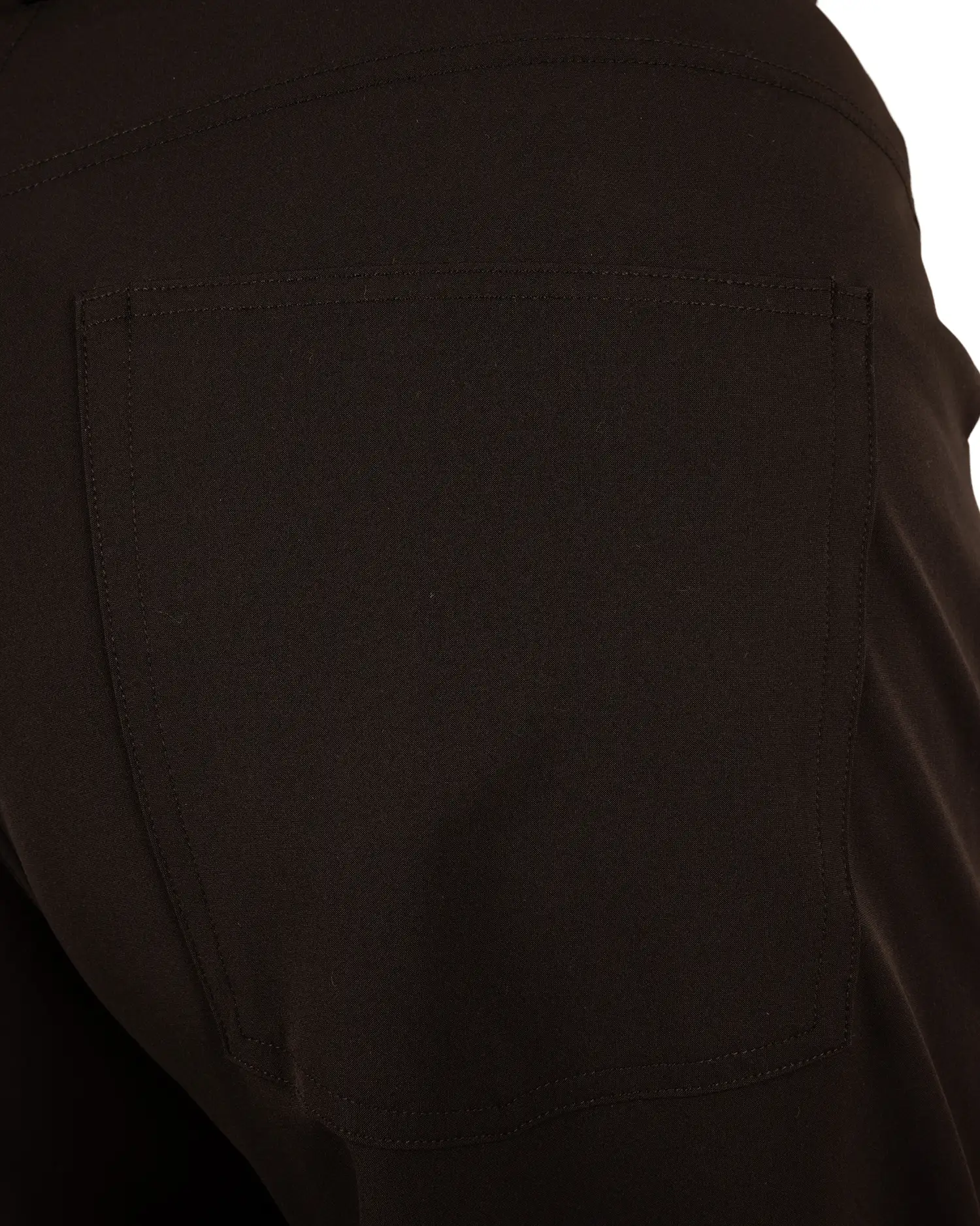Zwarte travelstof barrel broek van Mi Piace - Afbeelding 6