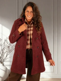 Bordeaux bouclé jas van El-Vita