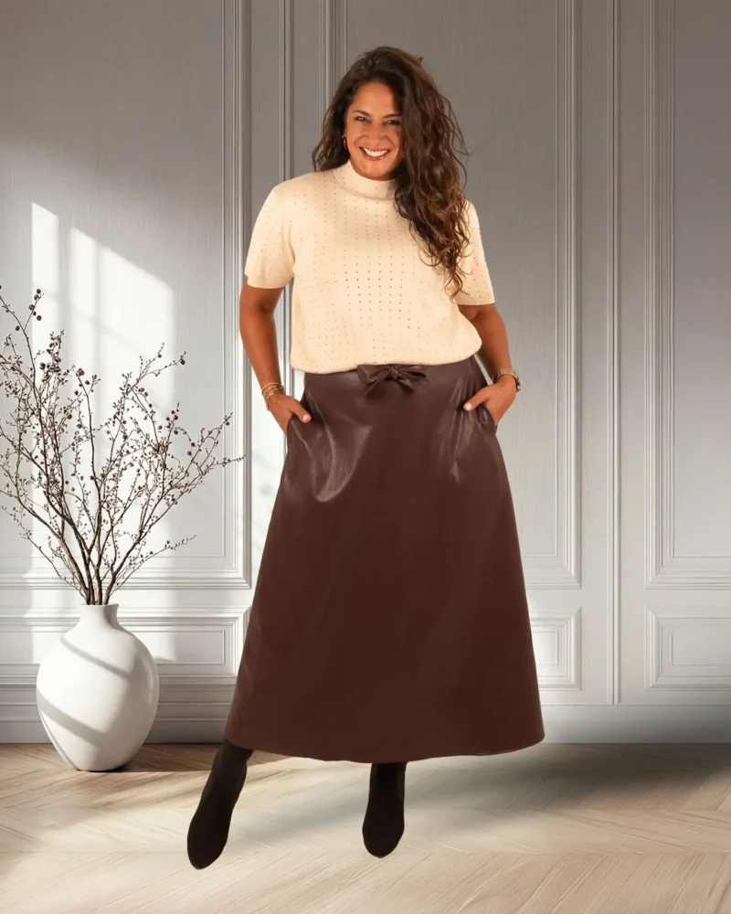 Beige shirt glitter van My Fave - Afbeelding 2