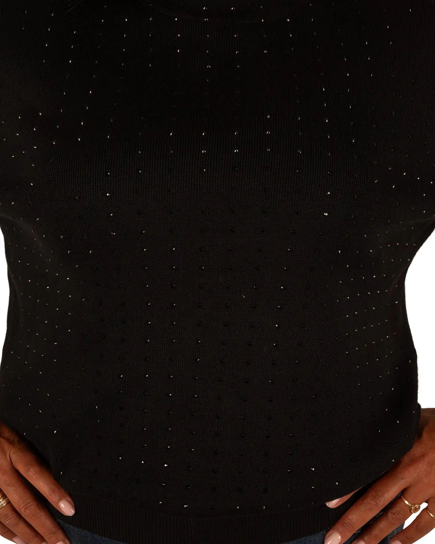 Zwart shirt glitter van My Fave - Afbeelding 4