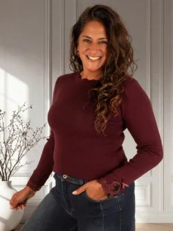 Bordeaux shirt lace van My Fave