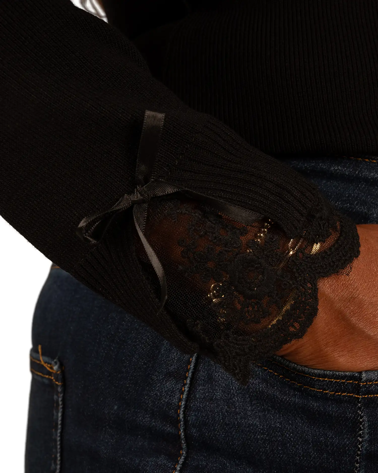 Zwart shirt lace van My Fave - Afbeelding 4