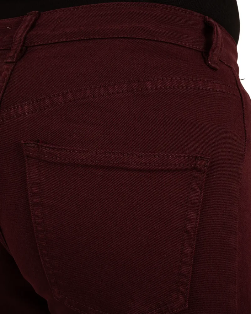 Bordeaux barrel wide leg jeans van Gemma Ricceri - Afbeelding 6