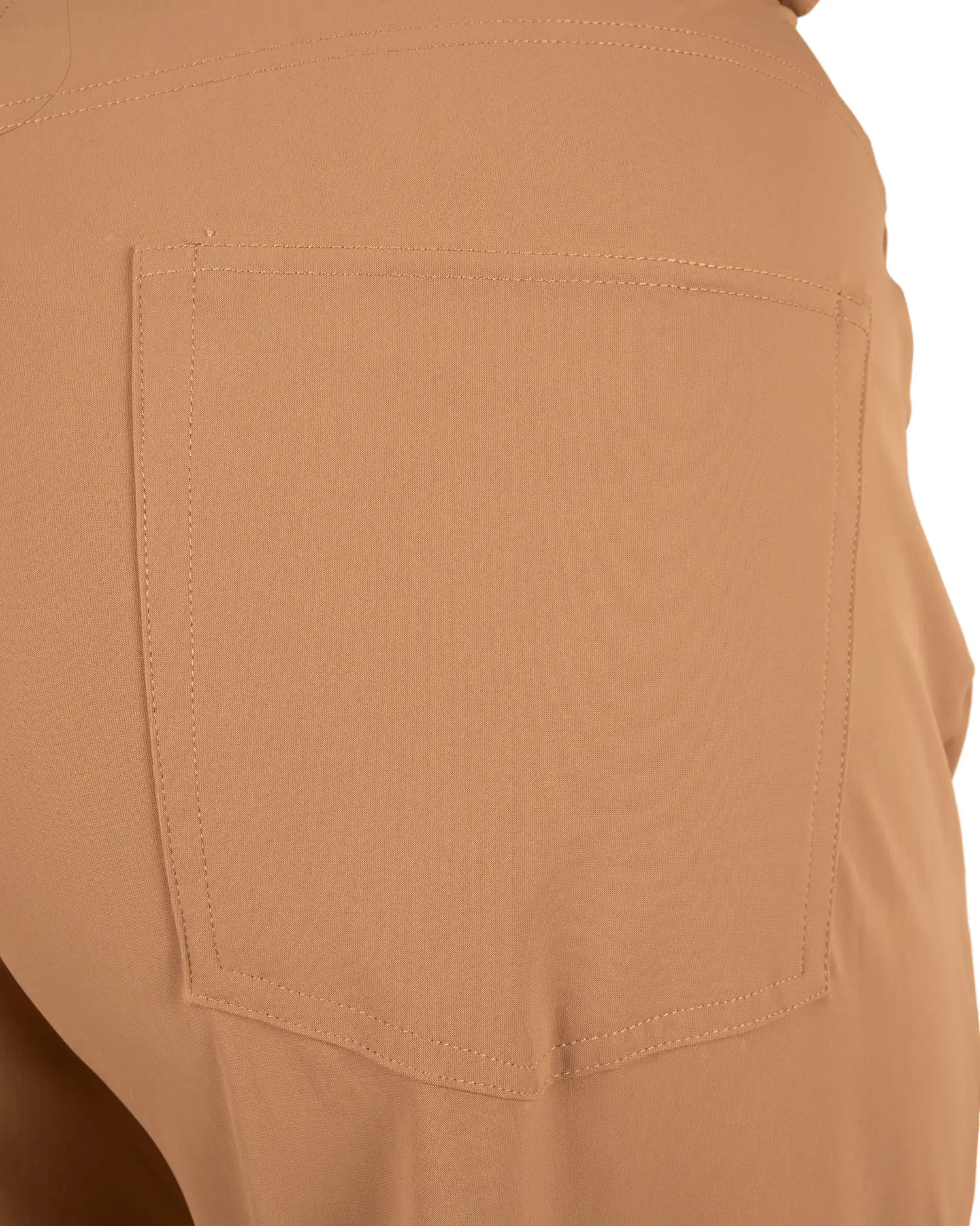 Donkerbeige travelstof barrel broek van Mi Piace - Afbeelding 6