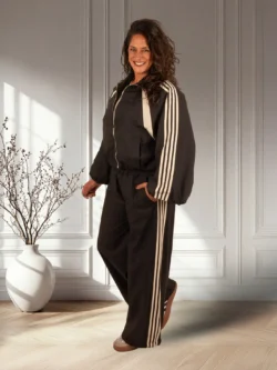 Zwarte broek/ballonbroek met strepen van El-Vita