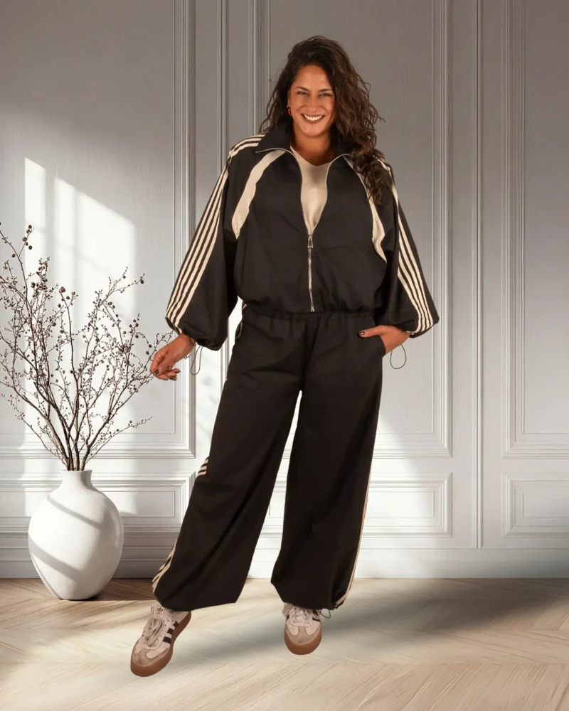 Zwarte broek/ballonbroek met strepen van El-Vita - Afbeelding 5
