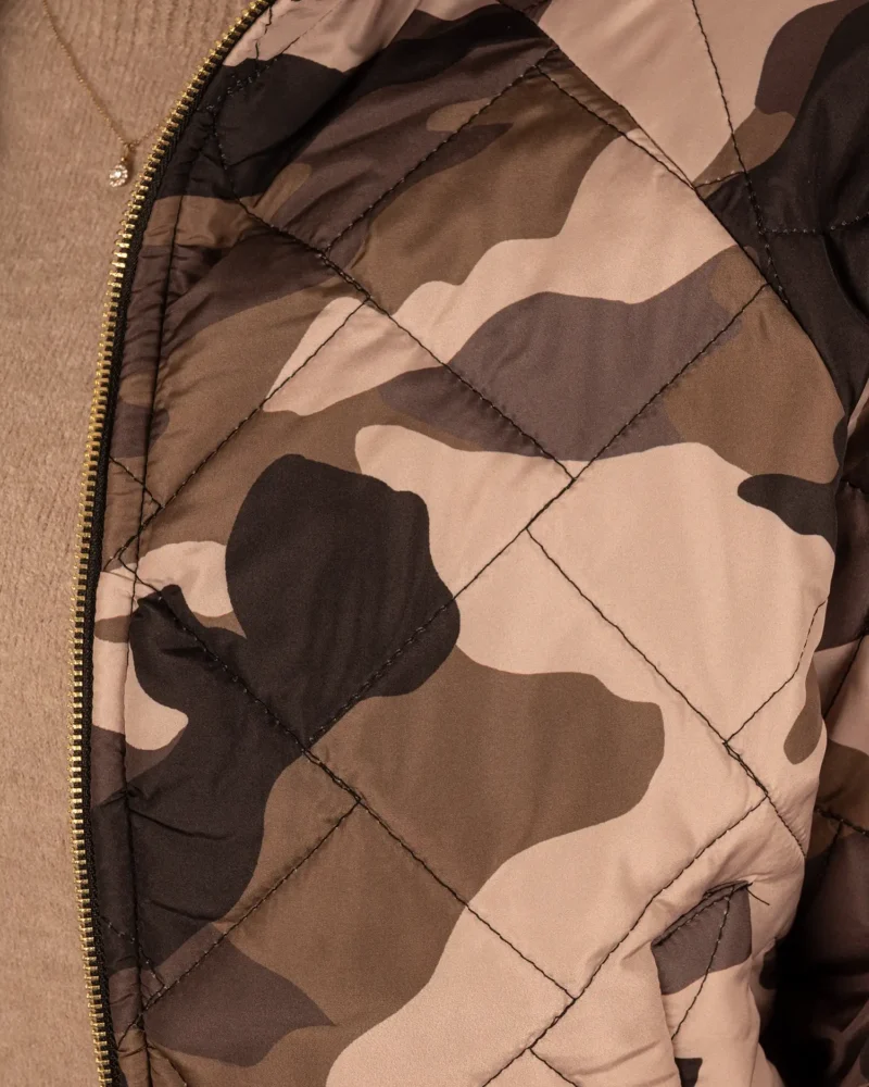 Camouflage print doorgestikt jasje van Fashion - Afbeelding 5