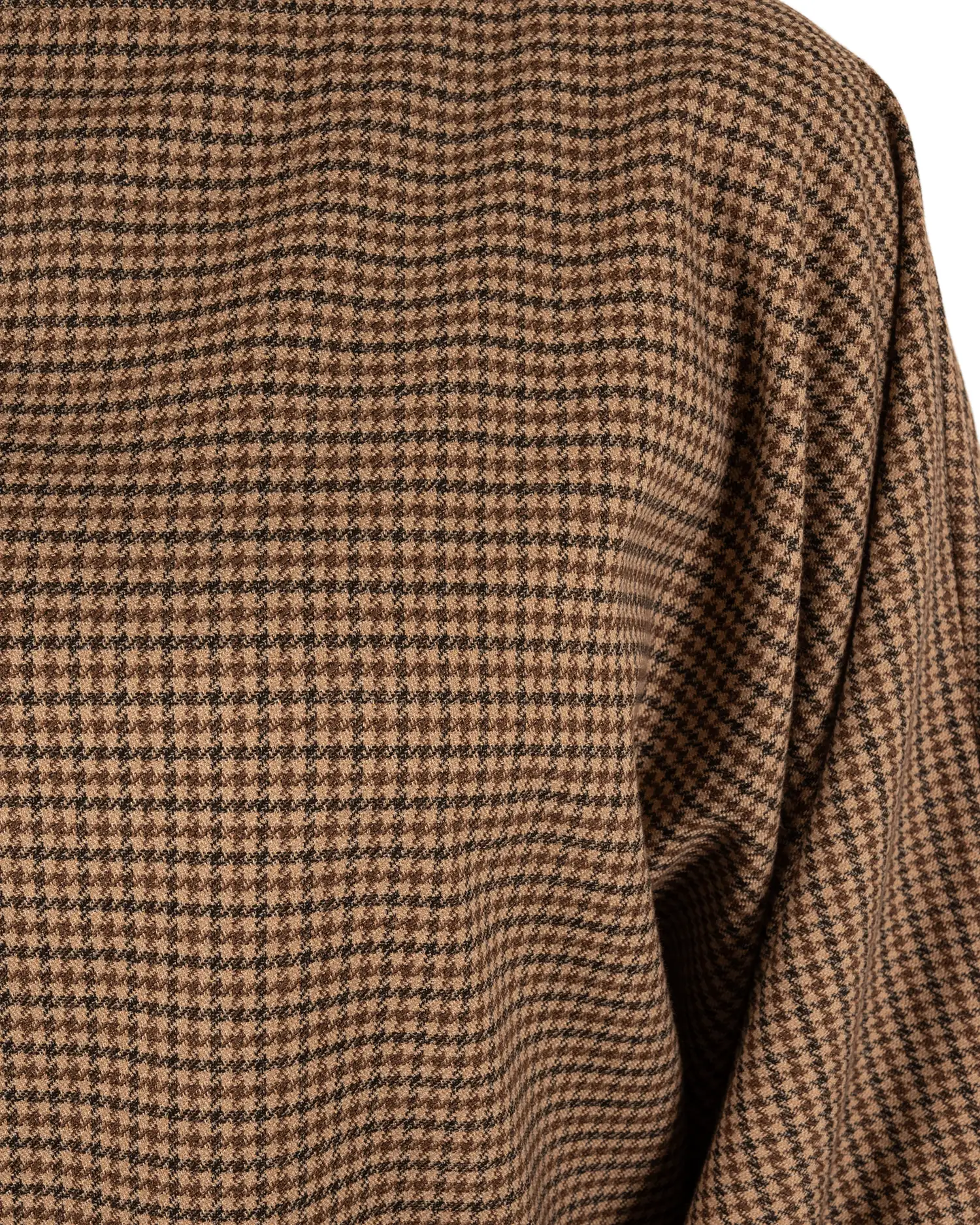 Bruin/taupe/zwart geruit jurkje van Gemma Ricceri. - Afbeelding 5