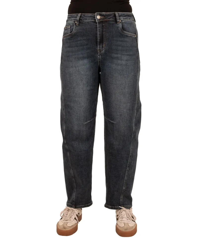 Dark blue balloon jeans van Hello Miss - Afbeelding 3