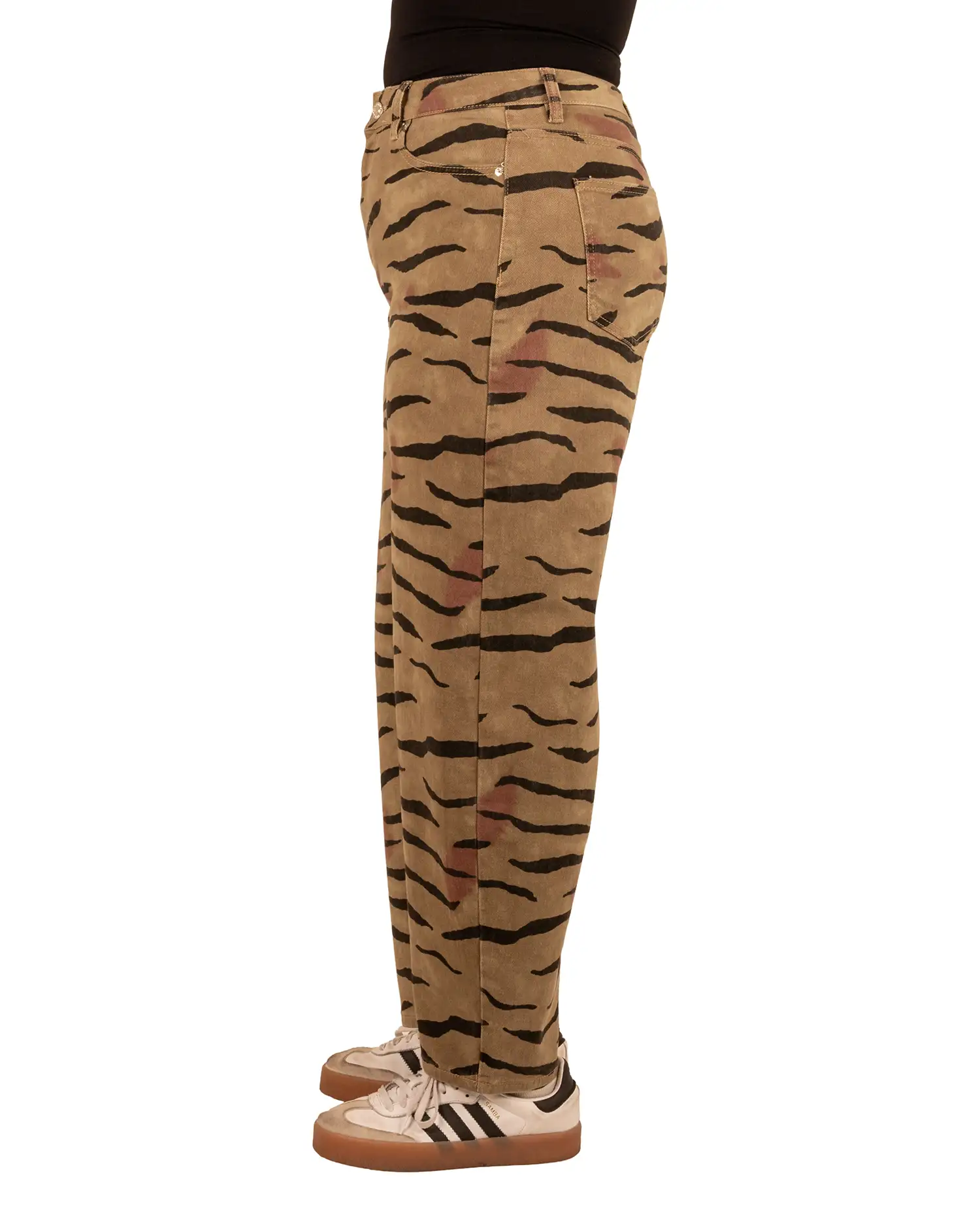 Camouflage print balloon jeans van Jewelly - Afbeelding 3