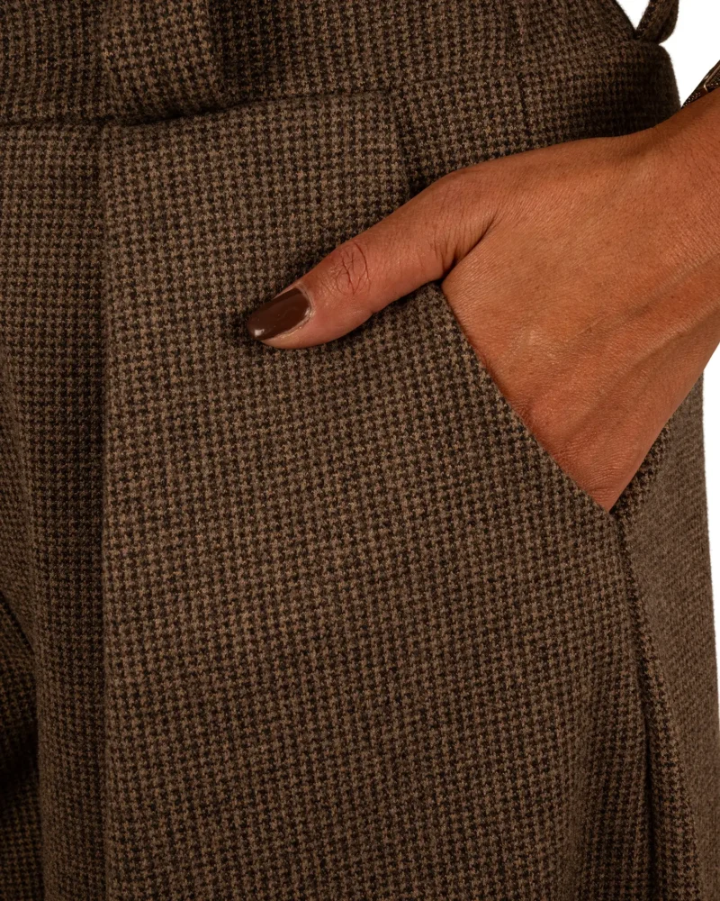 Bruin/zwart geruite ballonbroek van BM - Afbeelding 5