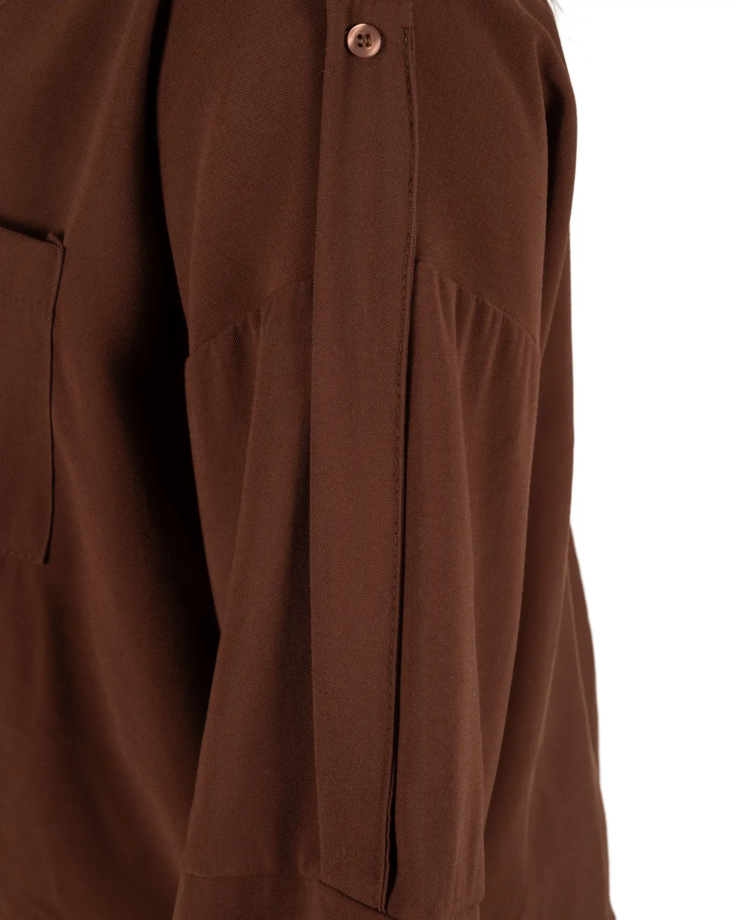 Donkerbruine blouse van BM - Afbeelding 5