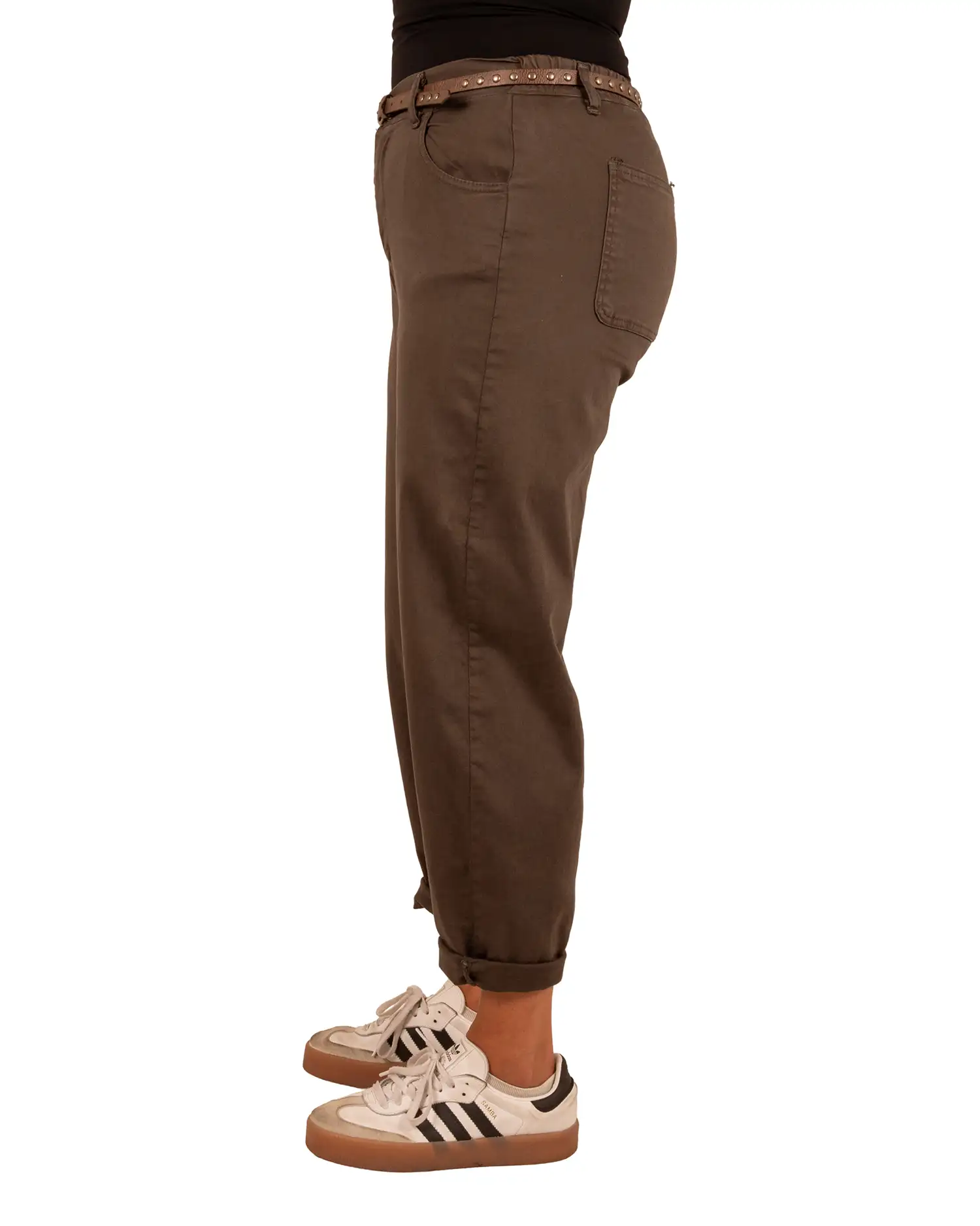 Donkerbruine balloon broek van Naiif - Afbeelding 3