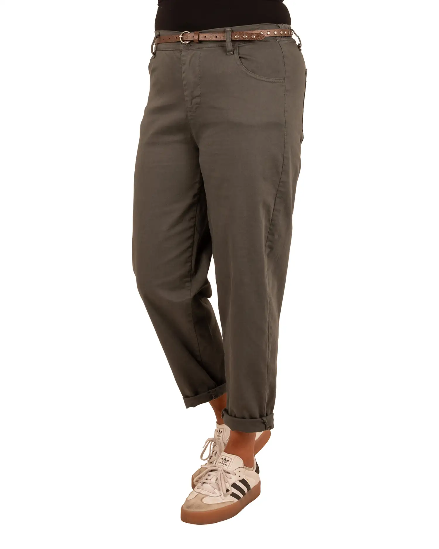 Donkergrijze balloon broek van Naiif - Afbeelding 2