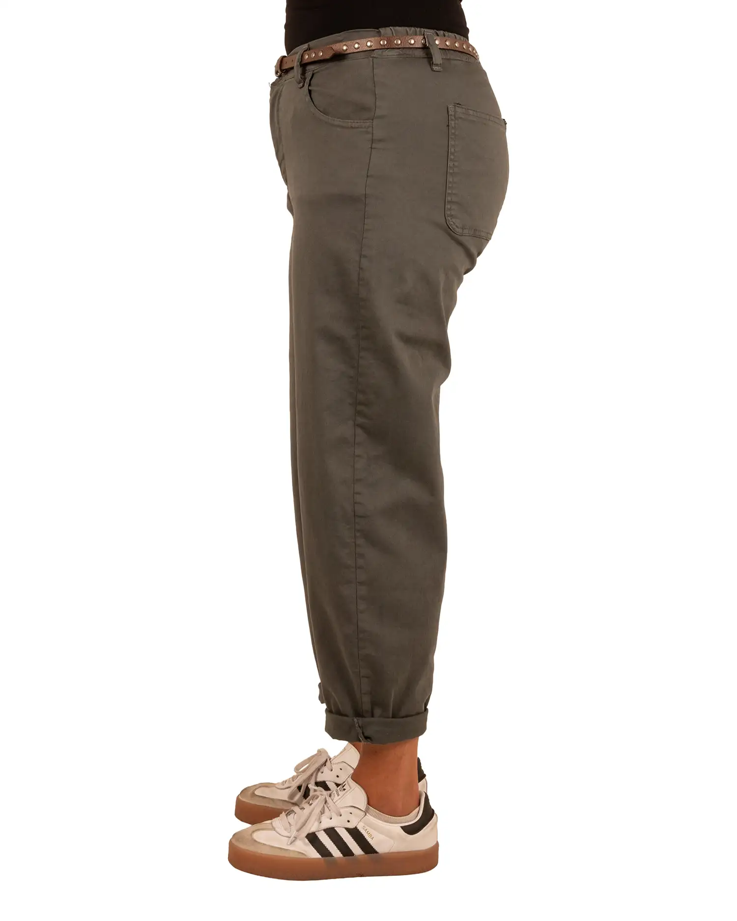 Donkergrijze balloon broek van Naiif - Afbeelding 3