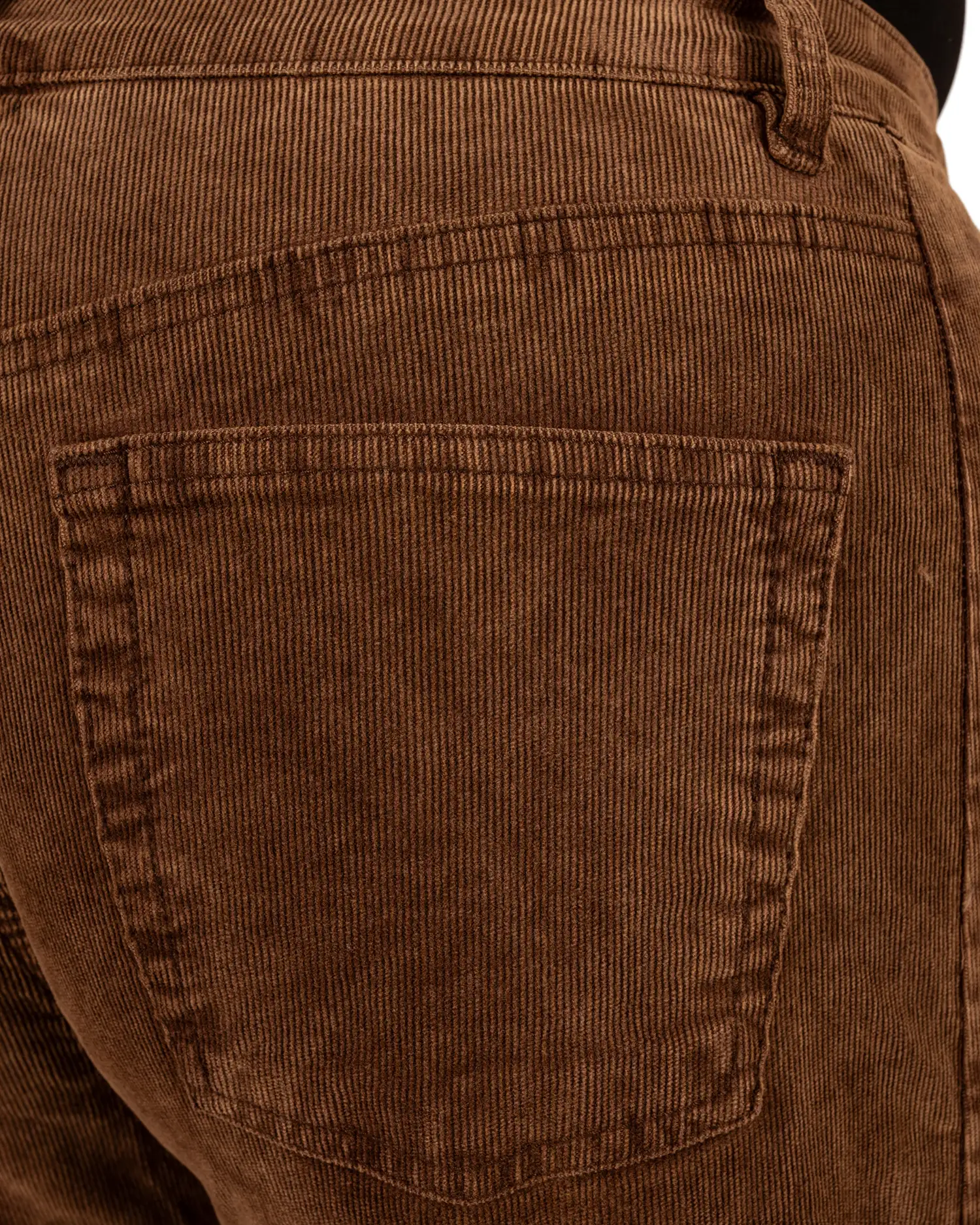 Bruine rib barrel wide leg jeans van Gemma Ricceri - Afbeelding 6