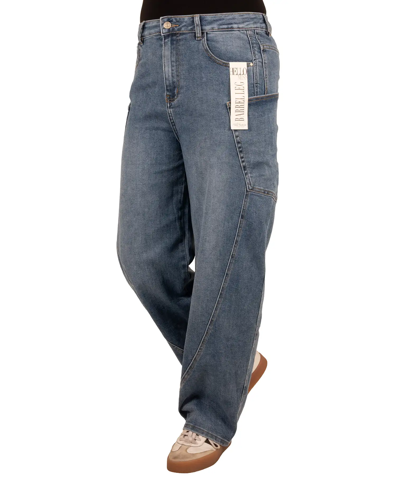 Blue barrel jeans van Hello Miss - Afbeelding 2