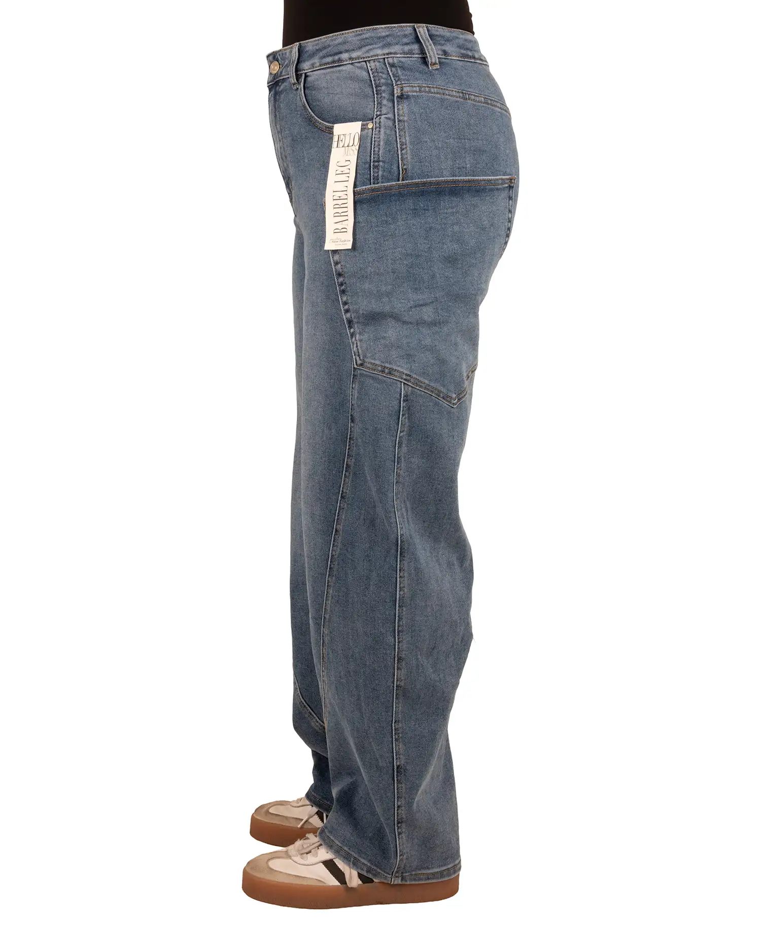 Blue barrel jeans van Hello Miss - Afbeelding 4