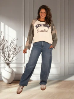 Blue barrel jeans van Hello Miss