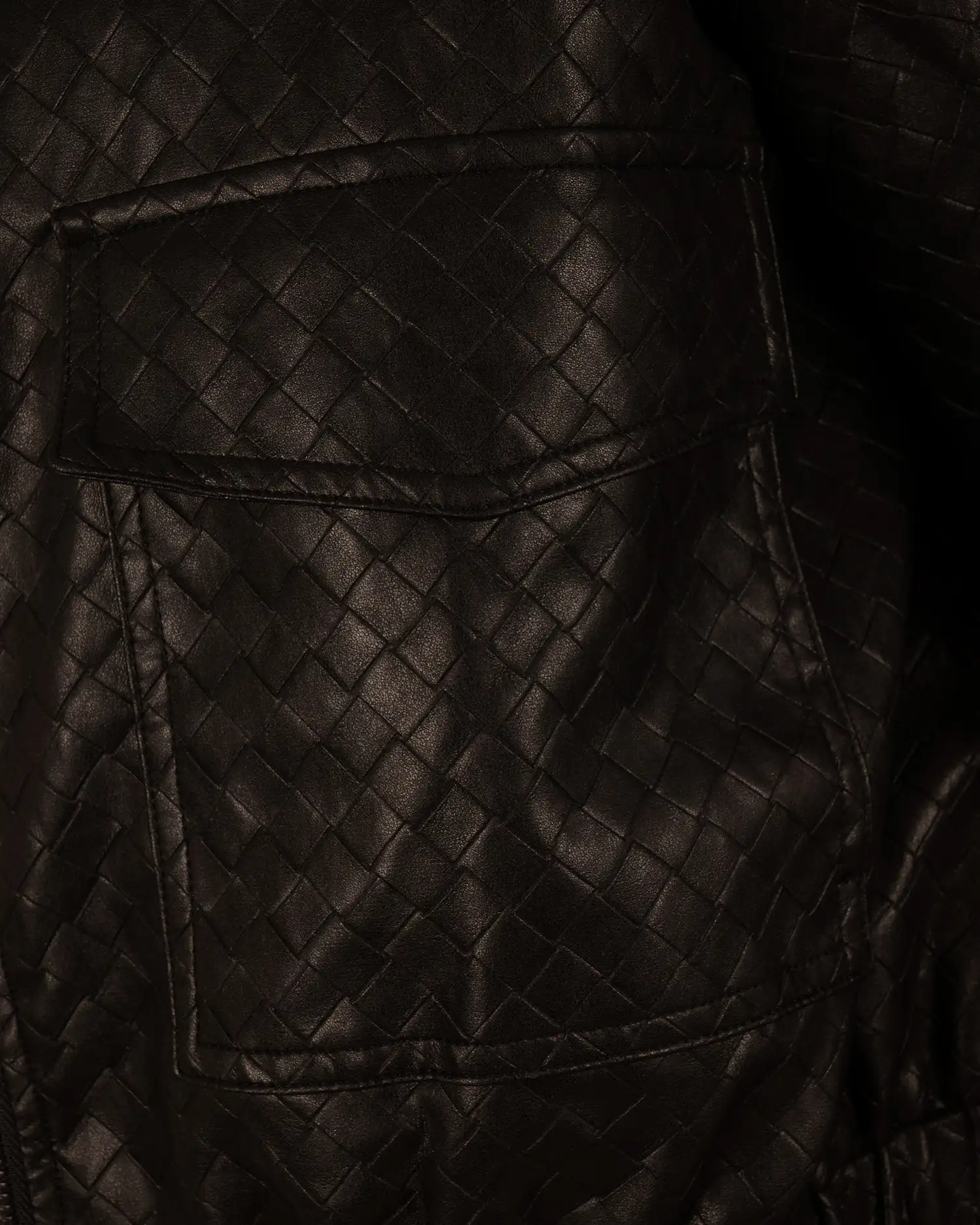 Zwarte leather-look bomberjack van Mi Piace - Afbeelding 6