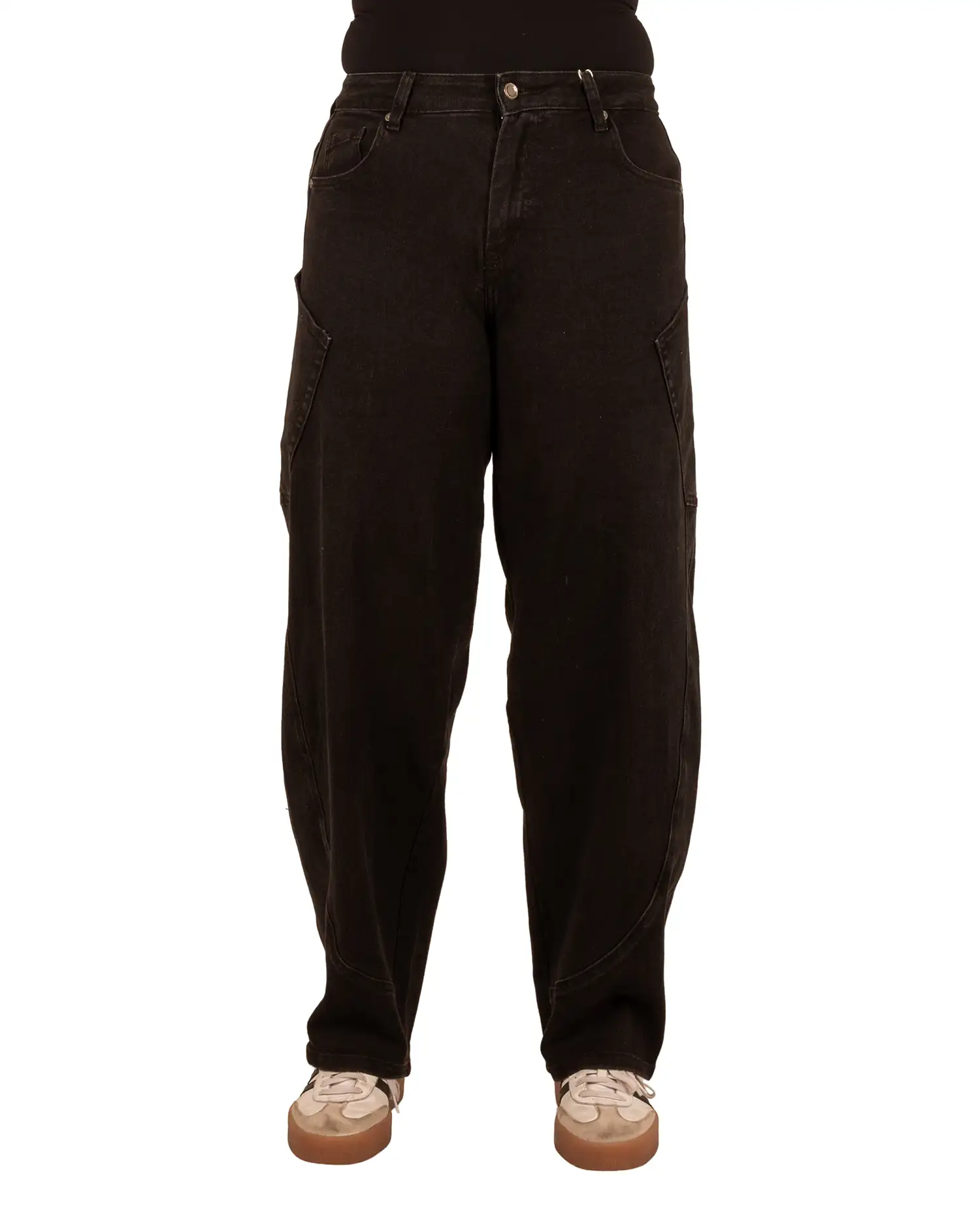 Zwarte jeans balloon fit van Marivy - Afbeelding 4