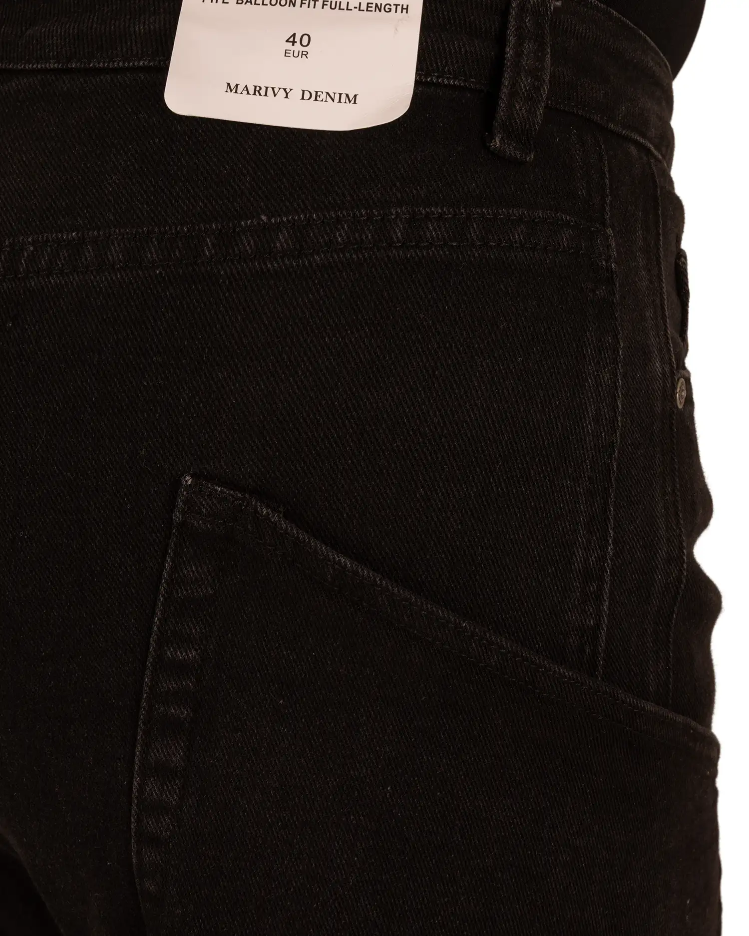Zwarte jeans balloon fit van Marivy - Afbeelding 6