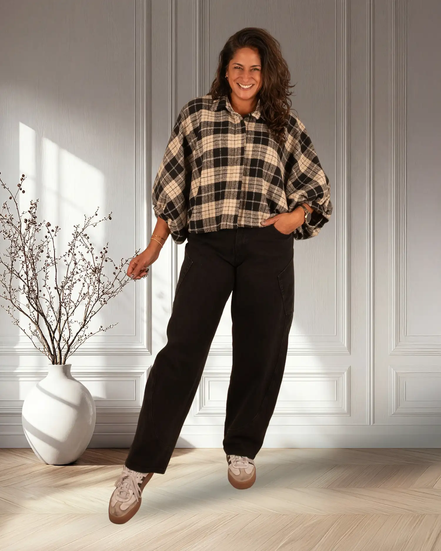 Zwarte jeans balloon fit van Marivy