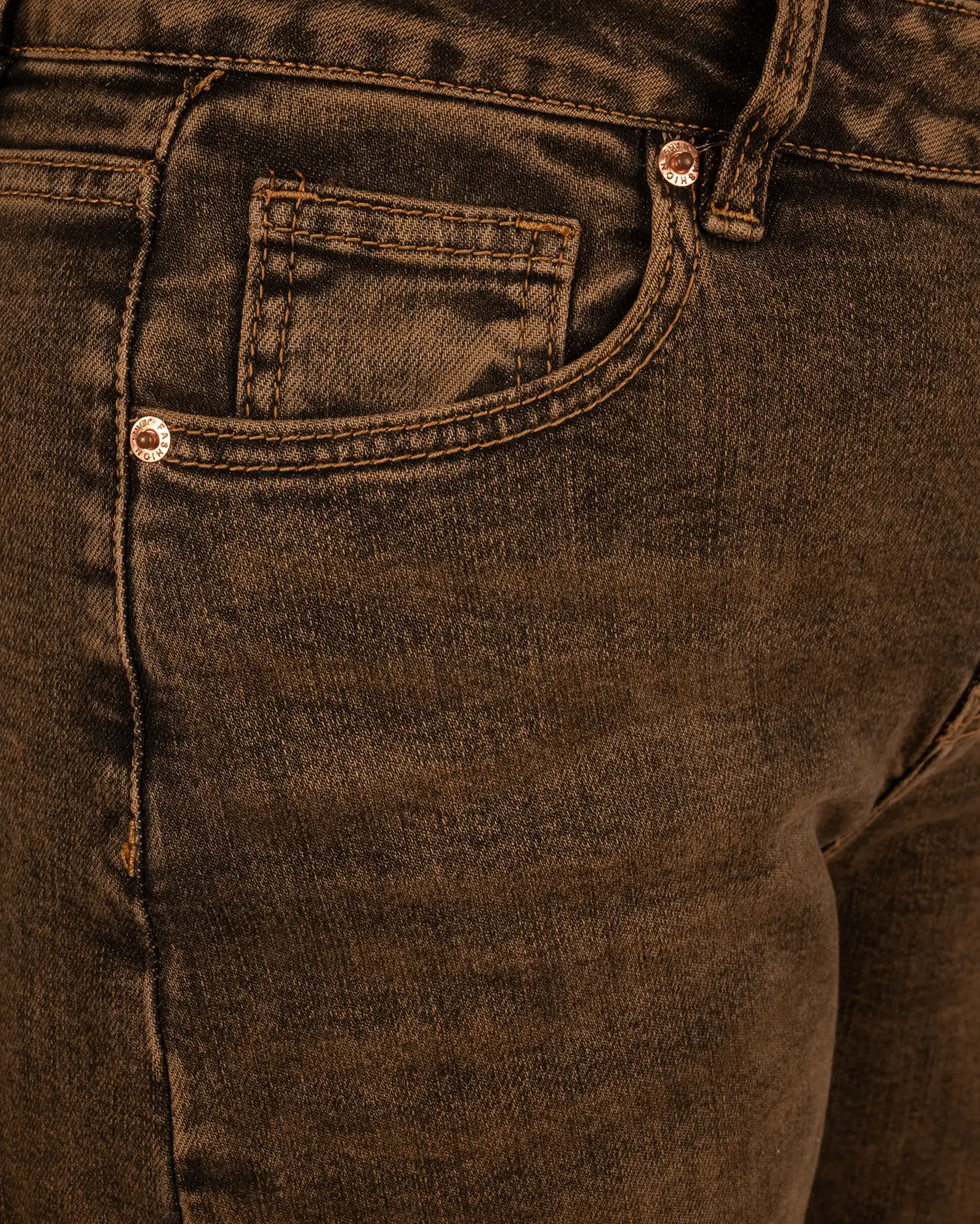 Dirty wash blue balloon jeans van Jewelly - Afbeelding 5